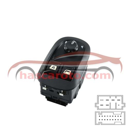 PEUGEOT PARTNER / 206 - 306 ( 7 FİŞ + 17 PİN )