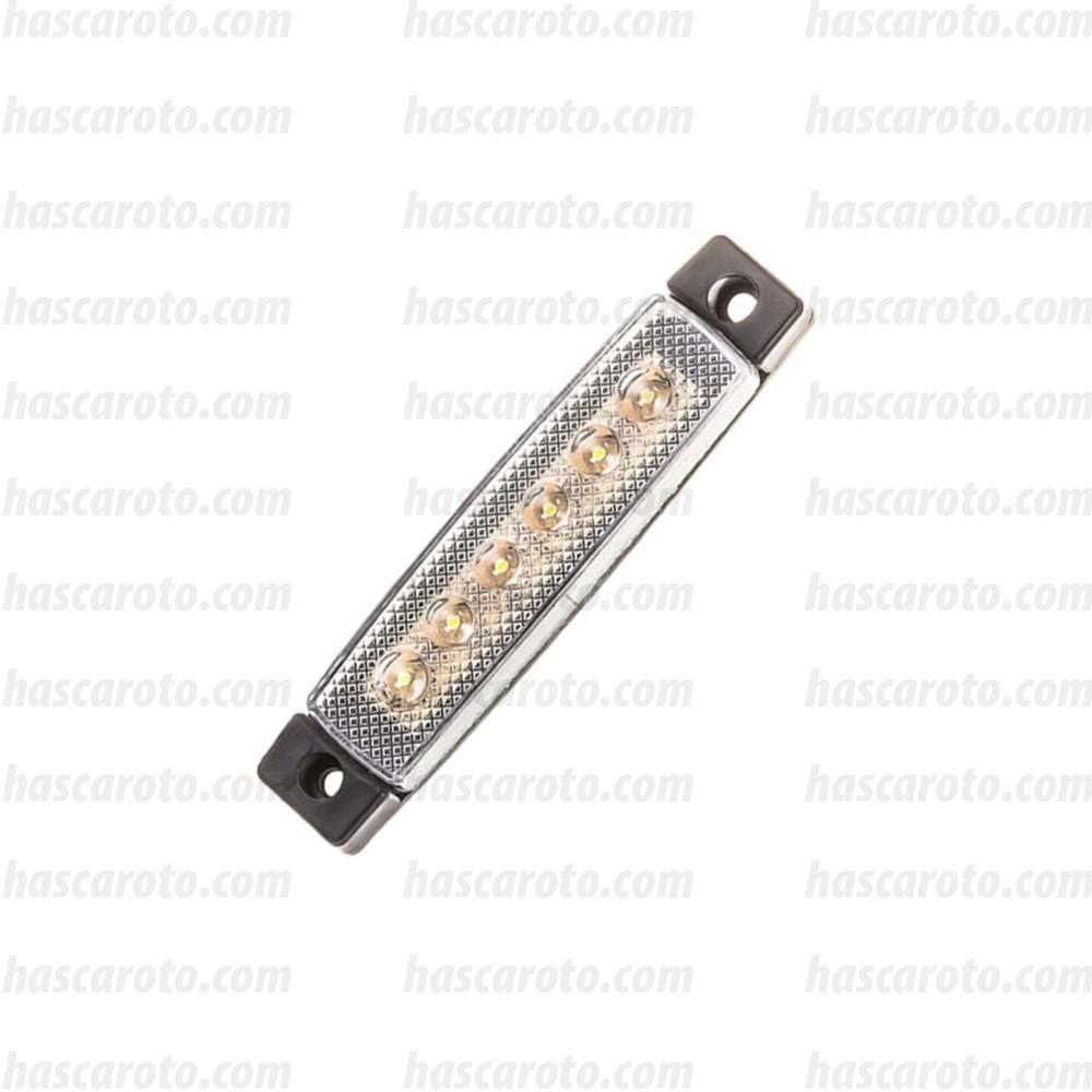 ( 12V-24V ) PARMAK LED 6'LI ( BEYAZ ) ( BASAMAK AYDINLATMASI )