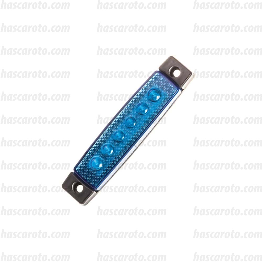 ( 12V-24V ) PARMAK LED 6'LI ( MAVİ ) ( BASAMAK AYDINLATMASI )