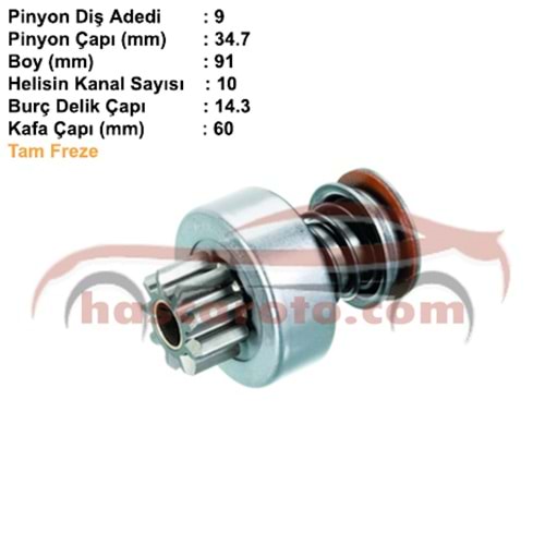 ( 09 DİŞ ) MERCEDES 2517 / 302 / 303 - MB 302-2521 KAMYON ( TAM FREZ