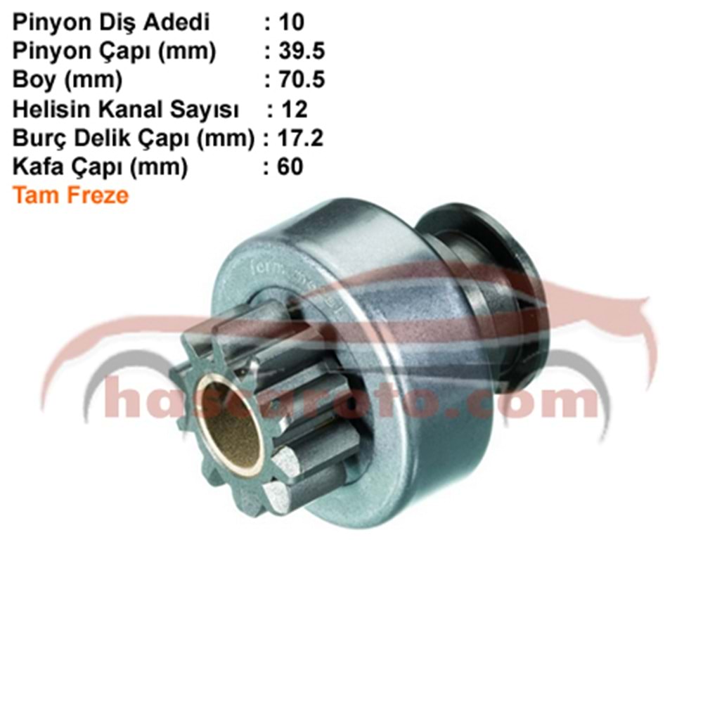 ( 10 DİŞ ) FORD / BMC ( İNCE FREZE / DİK KANAL )