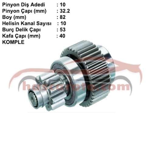 ( 10 DİŞ ) TOYOTA HI-LUX / TOYOTA LAND CRUISER / FORKLIFT ( BUYU