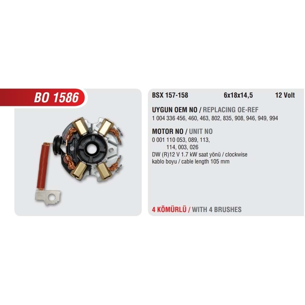 ( 12V ) VW LT35 / RENAULT CLİO 1,9D / MERCEDES 1,7