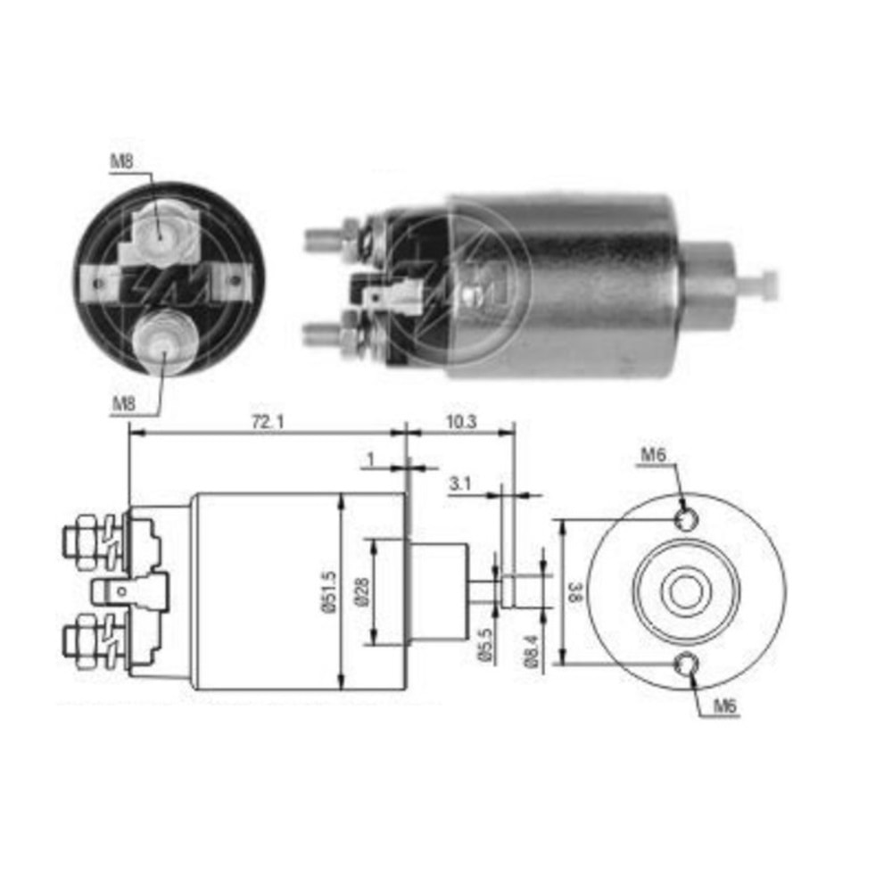 ( 12V ) MITSUBISHI / HYUNDAI / MAZDA ( DİK FİŞ )