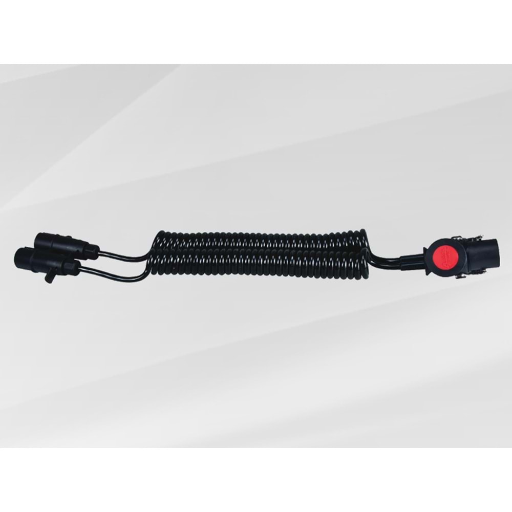 15'Lİ TIR ADAPTÖR RÖMORK FİŞİ PLASTİK POLİÜRETAN KABLOLU ( 4,5 metre