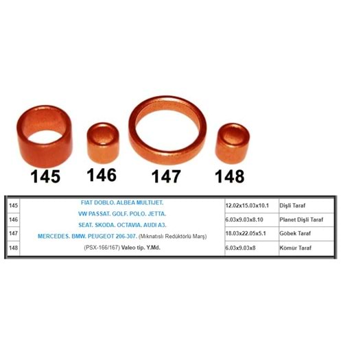 ( SET ) FIAT ALBEA, DOBLO, MULTIJET - PEUGEOT 206-307 - SEAT, SKODA,