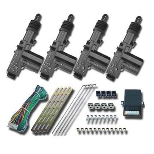 ( 12V ) KUMANDASIZ MERKEZİ KİLİT ( 4 KAPI ) ( SET )